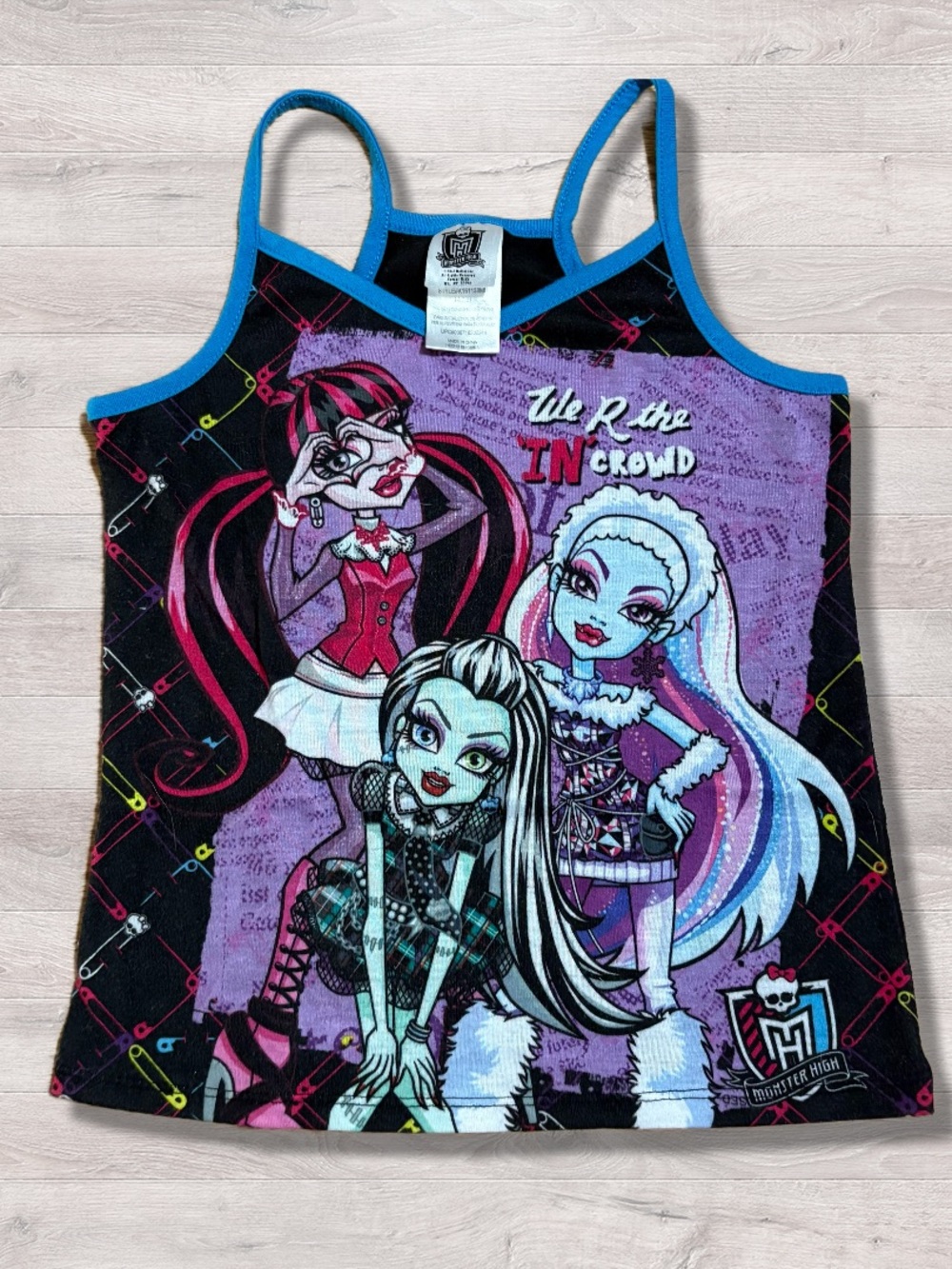 Y2K Monster High We R The In Crowd Girls Sleep Tank Medium 7/8